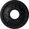 Ekena Millwork Leaf Ceiling Medallion (Fits Canopies up to 4 3/4"), 11 3/8"OD x 3 5/8"ID x 1 1/8"P, Steel Gray CM11LFSGS - alternate 1